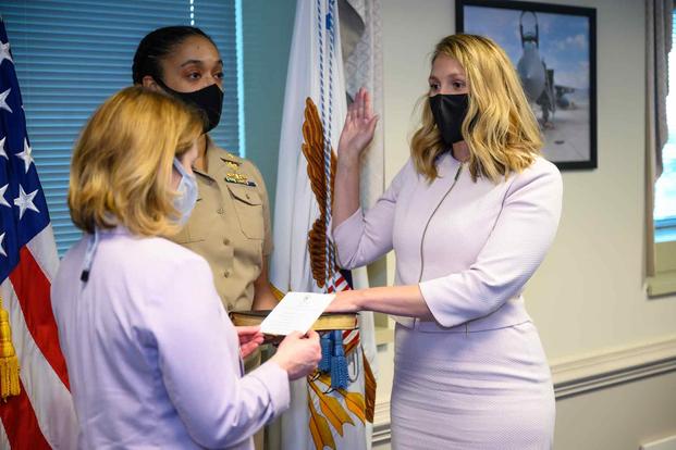 Meredith Berger sworn in as the Assistant Secretary of the Navy