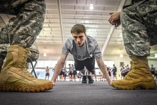 Army physical fitness test push-ups