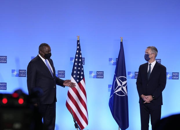 Defense Secretary Lloyd J. Austin III and NATO Secretary General Jens Stoltenberg