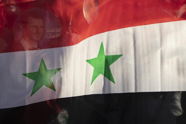 the Syria national flag 
