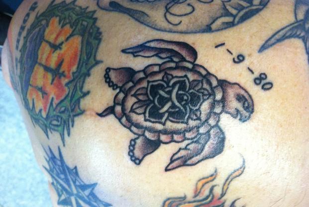 Small World Tattoo  Shellback turtle by our shop apprentice Evan  yosquid Evan is taking walkins and appointments for smallmedium  tattoos at apprenticeship rates smallworldtattoo  Facebook