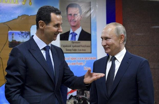 Syrian President Bashar Assad and Russian President Vladimir Putin.