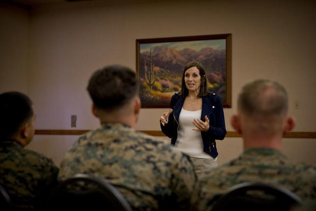 Sen. Martha McSally visits Marine Corps Air Station (MCAS) Yuma.