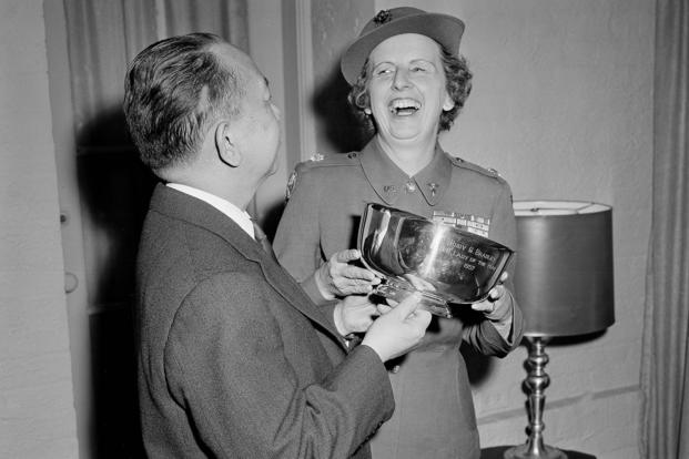 Lt. Col. Ruby Bradley, an army nurse who was imprisoned in the Philippines by the Japanese for 37 months during World War II, is honored.