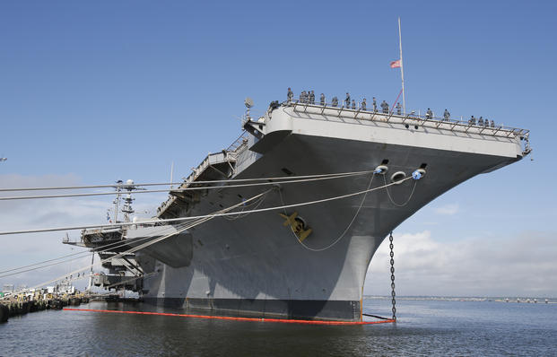 USS George Washington pier side at Norfolk Naval Station in Norfolk, Va.