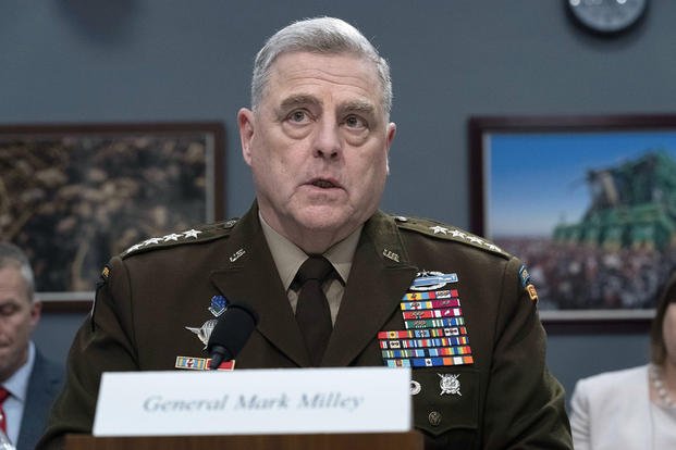 Joint Chiefs of Staff Chairman Mark Milley testifies.