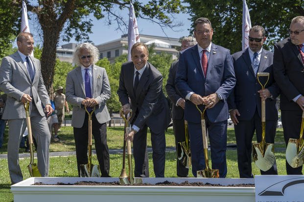 Groundbreaking for the National Desert Storm and Desert Storm Memorial.