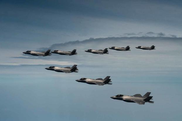 U.S. Air Force and Republic of Korea Air Force F-35 Lightning IIs.