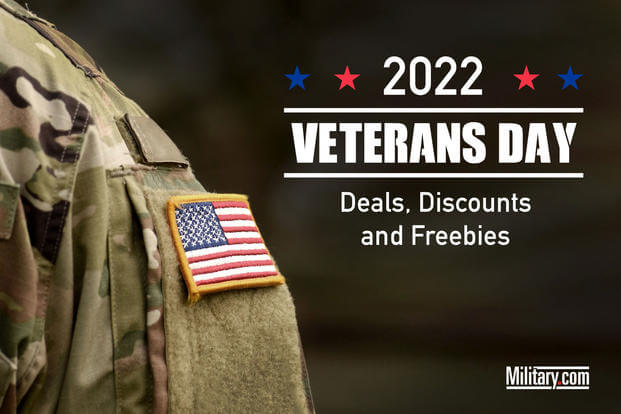 2022 Veterans Day deals, discounts and freebies