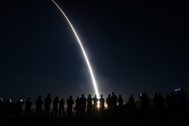 unarmed Minuteman III Intercontinental Ballistic Missile launches