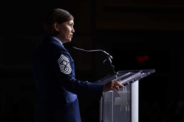 Chief Master Sgt. of the Air Force JoAnne S. Bass,