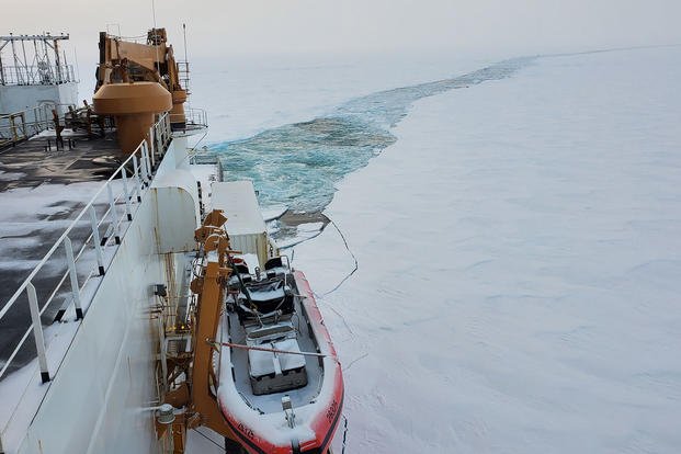 U.S. Coast Guard Cutter Healy transits the Arctic Ocean to the North Pole