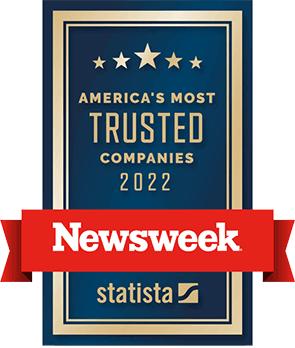 Newsweek America's Most Trusted Companies 2022 badge
