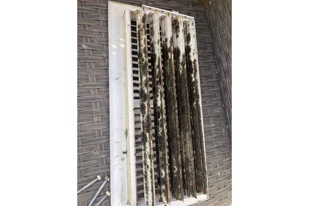 Picture of mold on an air vent at base housing, (Courtesy photo)