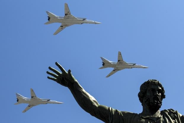 Russian Tu-22M-3 long-range bombers.