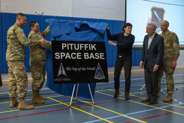 Pituffik Space Base, Greenland renaming ceremony.