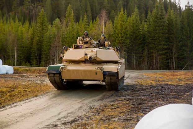 M1A1 Abrams tank near Storas, Norway.