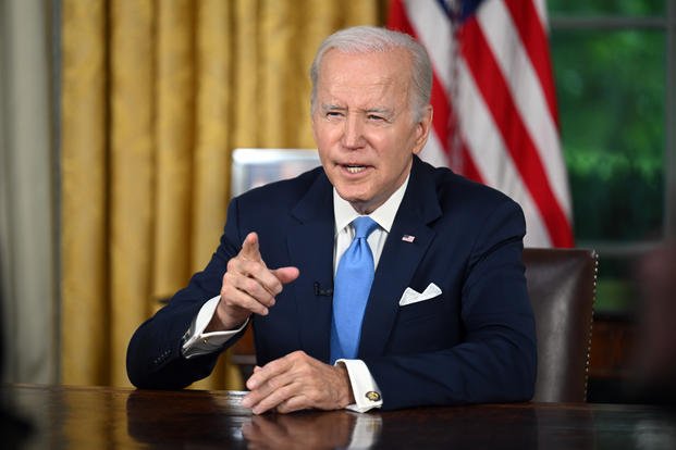 President Joe Biden addresses the nation on the budget deal