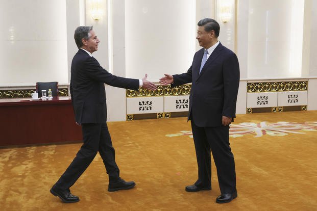 U.S. Secretary of State Antony Blinken meets with Chinese President Xi Jinping