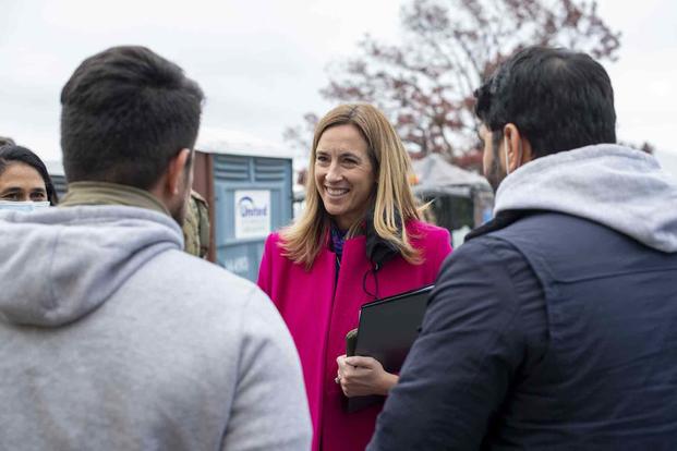 Rep. Mikie Sherrill, a Democrat from New Jersey and former Navy helicopter pilot