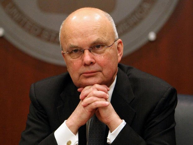 In this Jan. 15, 2009 file photo, then-CIA Director Michael Hayden participates in a news conference at CIA headquarters in Langley, Va.