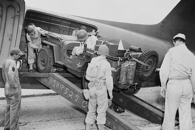 The tiny Willys MB could fit into aircraft to support soldiers anywhere, even behind enemy lines. (Library of Congress photo)