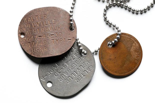 Along with his dog tags, one Jewish sailor wore a coin from British Palestine