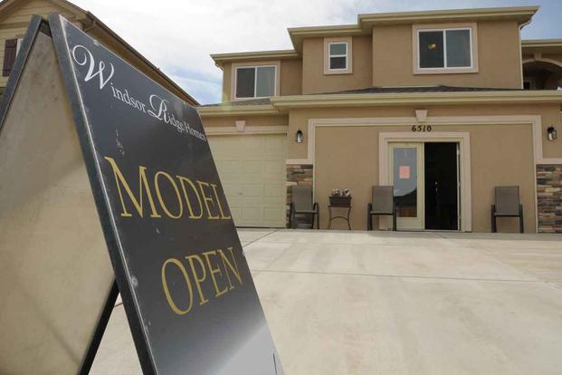 Open house for model homes in Lorson Ranch, Colorado Springs