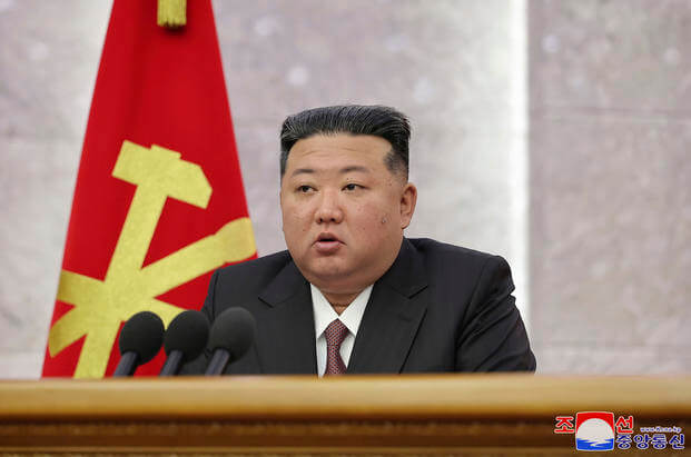  North Korean leader Kim Jong Un attends a ruling party’s meeting in Pyongyang