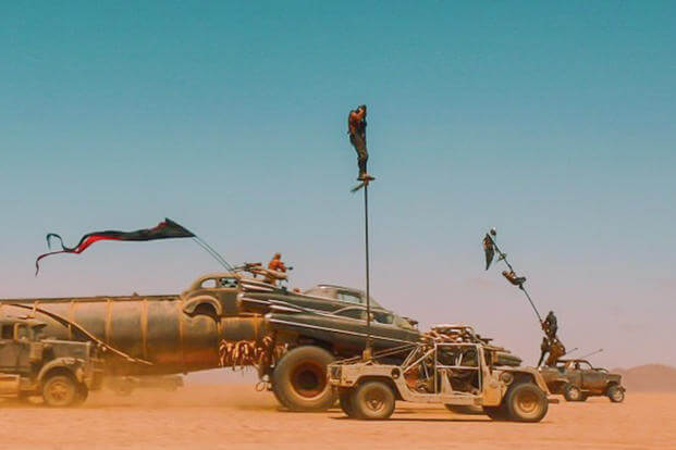 Preparar este Humvee para 'Mad Max: Fury Road' debe haber sido uno de los trabajos de diseño de utilería más fáciles en la historia del cine. 