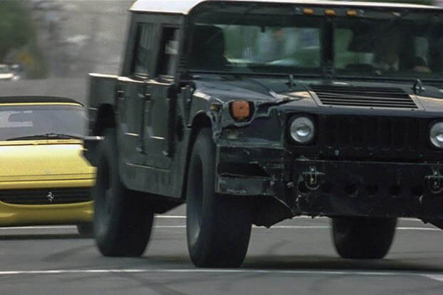 Disclaimer: Do not attempt to outrun a Ferrari F355 on paved roads in a Humvee. 