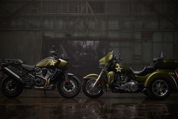 Although it looks awesome, you don’t have to pick this military-inspired paint to get a discount on a new Harley-Davidson.