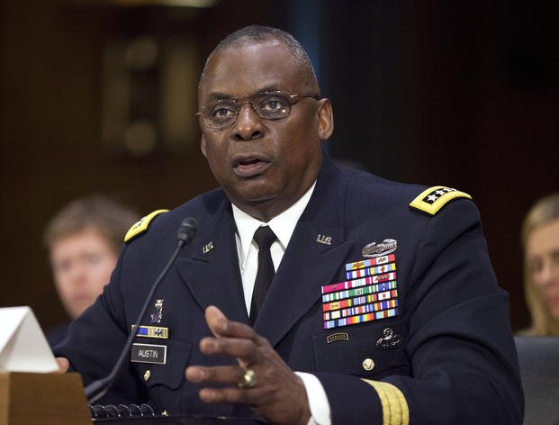 Then U.S. Central Command Commander Gen. Lloyd Austin III