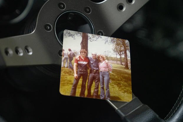 Mike Ring enlisted in the Navy in 1981; here, we see him with siblings after his boot-camp graduation.