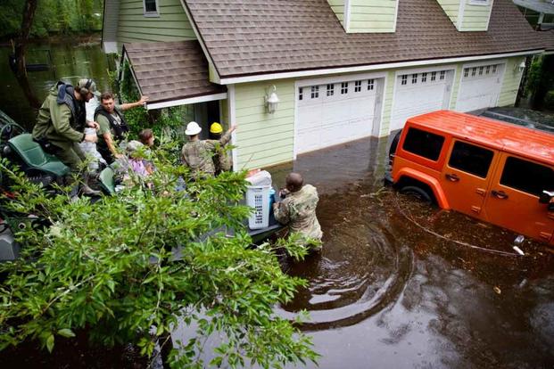 High-water rescue following flooding from Hurricane Debby