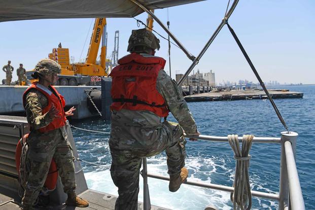 Trident Pier operations briefing in the Port of Ashdod, Israel