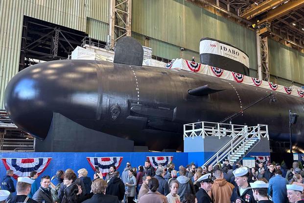 Christening of the pre-commissioning unit Idaho submarine