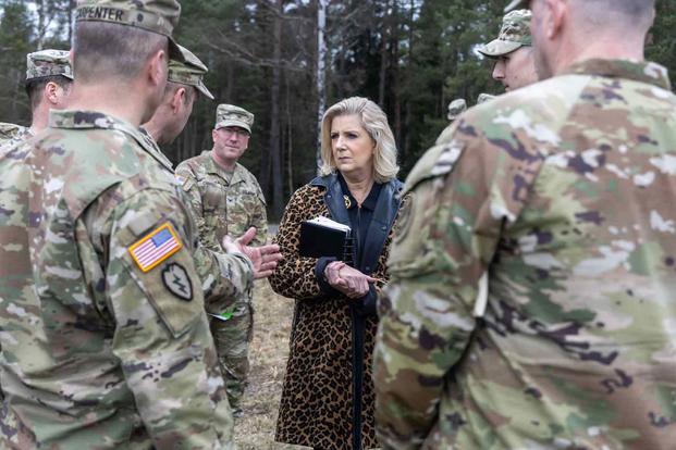 Christine Wormuth observes U.S.-led training of Ukrainians at Grafenwoehr