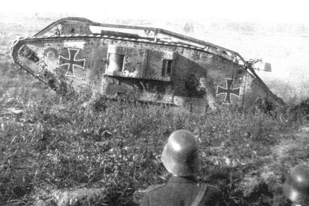 When German tanks weren’t available, German soldiers had to capture British tanks. 