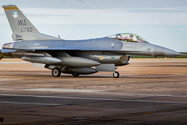 The 96th Test Wing and 53rd Wing welcomed the first three F-16 Fighting Falcons