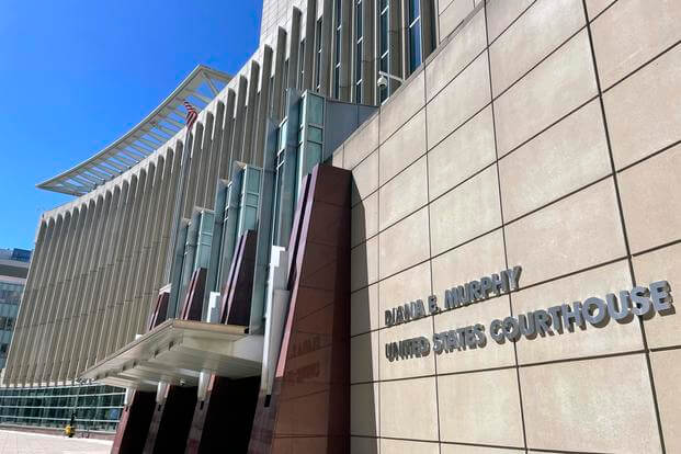 The Diana E. Murphy U.S. Courthouse is seen in Minneapolis.