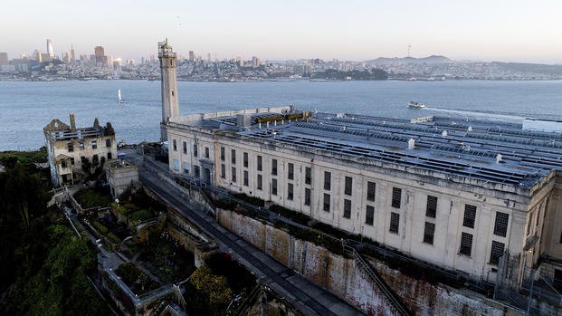 Alcatraz Island is pictured