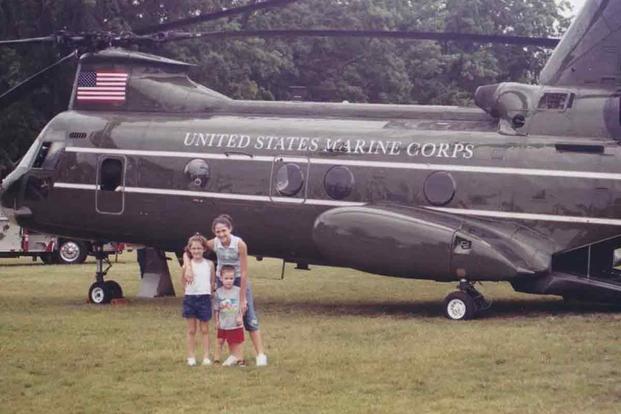 Valerie Suttee and her family in 2001.