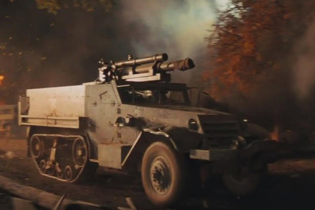 ‘Kelly’s Heroes’ prominently featured a half-track, even if it wasn’t an entirely historically accurate example. 