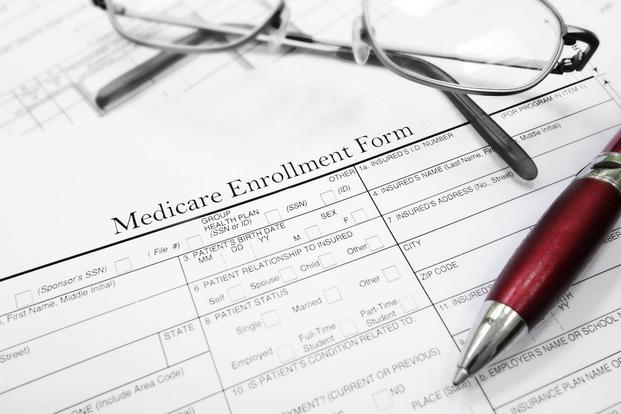 Medicare enrollment form.