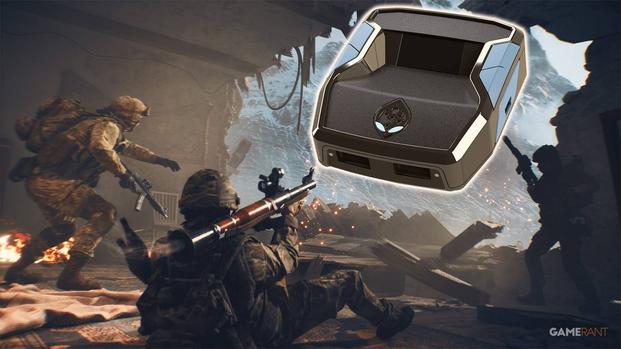 Battlefield 6 rocket launcher art with glowing Cronus Zen edited in composite