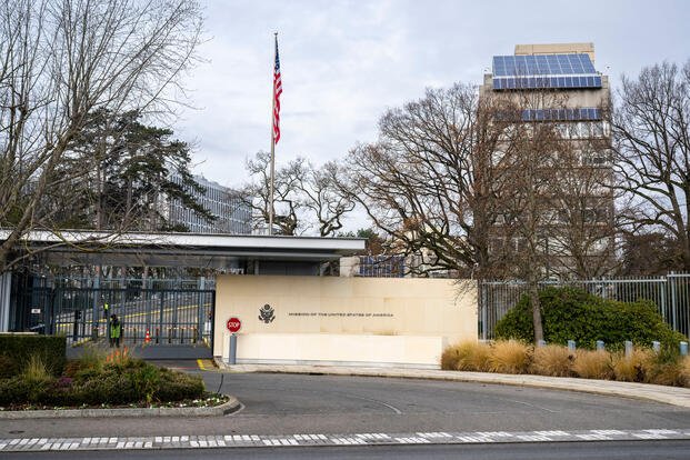 A view of the U.S. Permanent Mission, in Geneva, Switzerland.