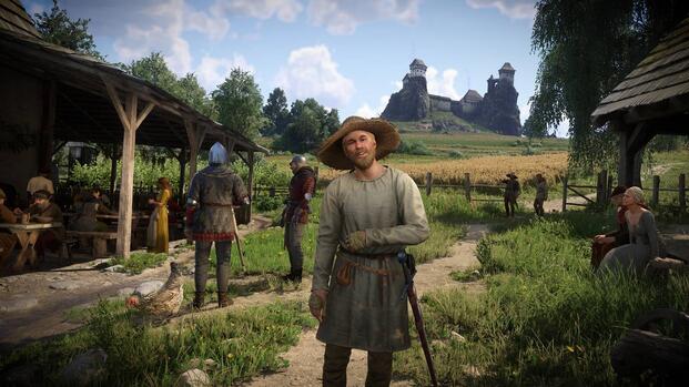 Talking to an NPC in Kingdom Come Deliverance 2