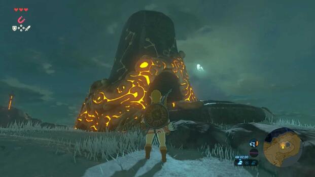 The Legend Of Zelda - Breath Of The Wild Link Approaches A Shrine