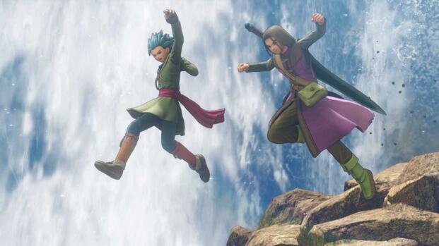 Erik and the Luminary in Dragon Quest 11 Echoes of an Elusive Age (2018)